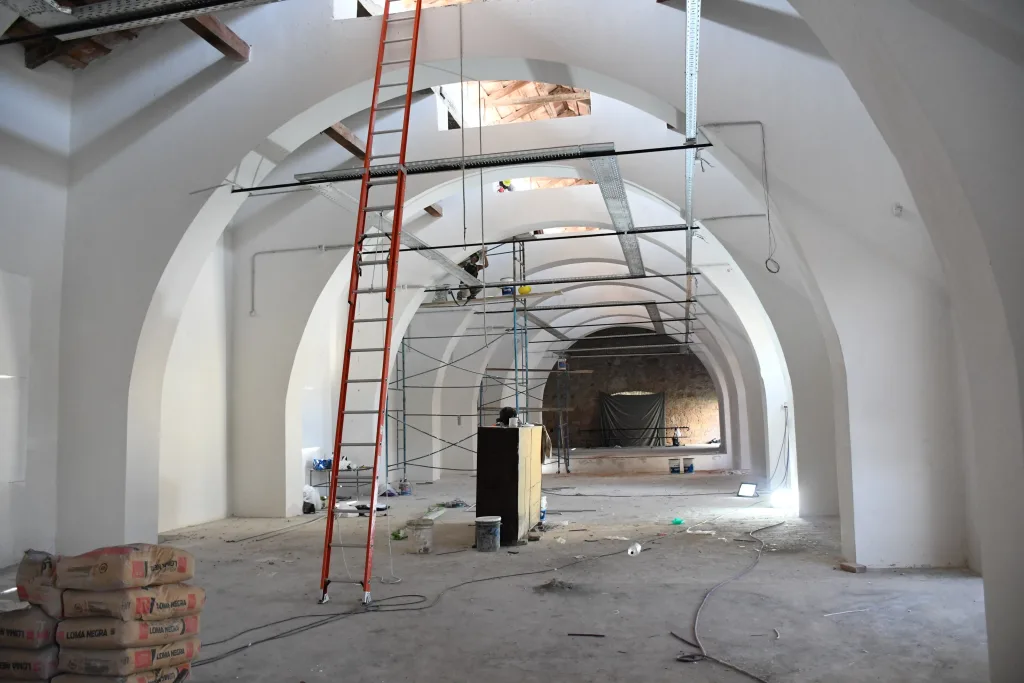 A buen ritmo avanzan las obras en el Centro Cultural Dino Saluzzi