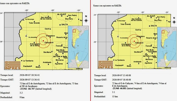 Los Valles Calchaquíes registraron 13 sismos en las últimas 24 horas