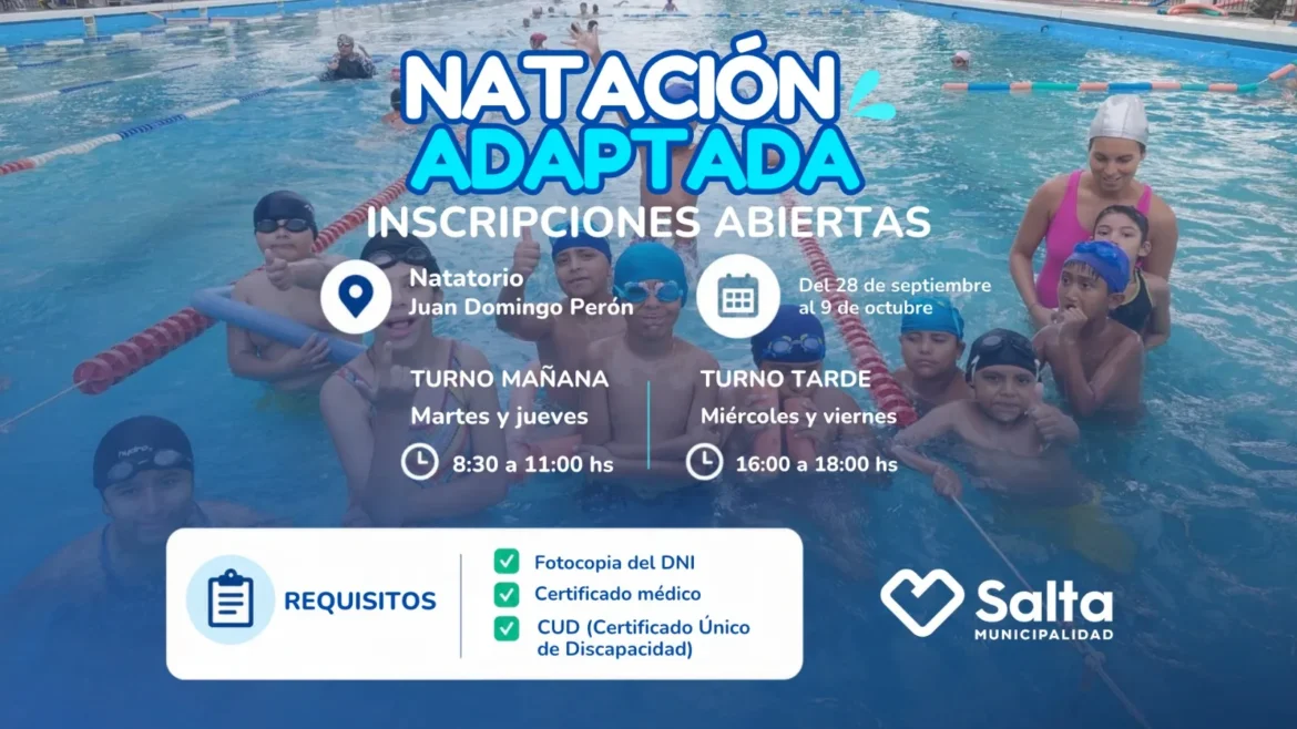 Natación adaptada: un espacio para que todos puedan disfrutar del agua